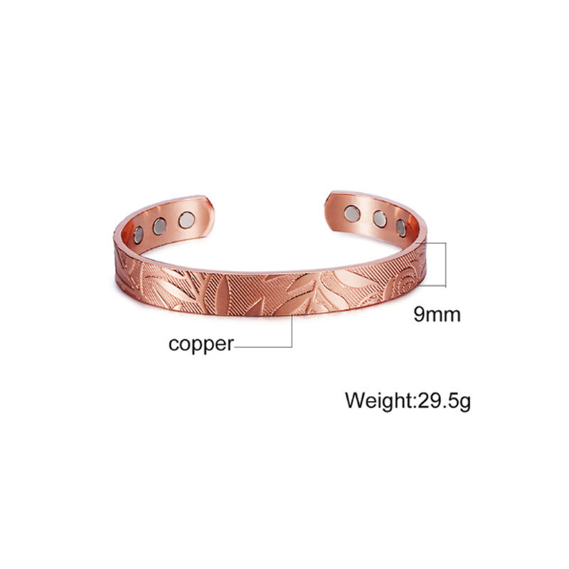 Vintage Pure Copper Magnetic Fashion Bracelet